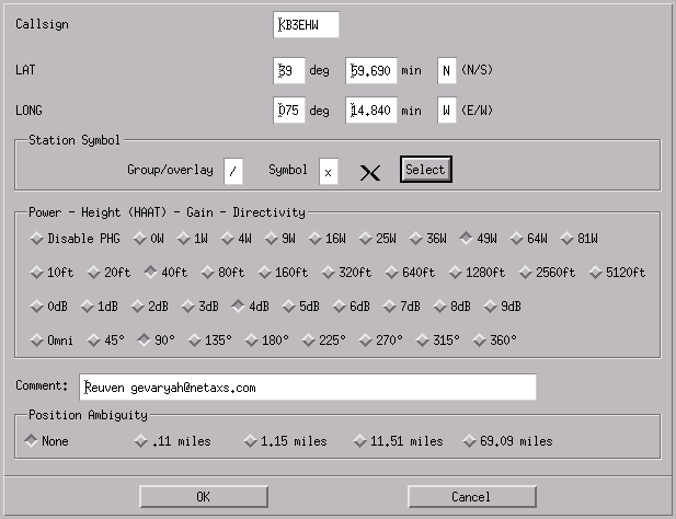 Configure station screenshot